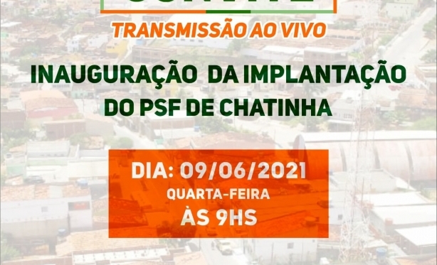 Comunidade da Chatinha em Casinhas ter novo PSF